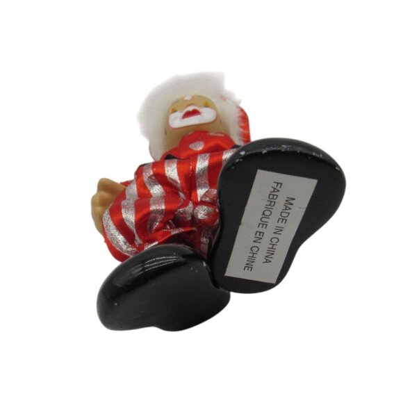 Ceramic CLOWN Figurines Set Of 2 Red and Blue China Vintage - Picture 11 of 11